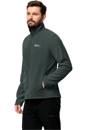 Jack Wolfskin Fleecejack TAUNUS FZ M lichte, rekbare, ademende midlayer