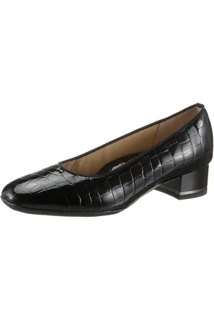 ARA Pumps Graz avondschoen, feestelijke schoen, blokhak, met reptielprint