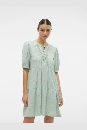 VERO MODA Mini-jurk VMNATALI 2/4 LACE SHORT DRESS WVN GA SPE