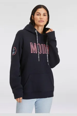 Zwillingsherz Hoodie Limited Edition met capuchon, geborduurd "moin" en ankerontwerp, exclusief bij otto