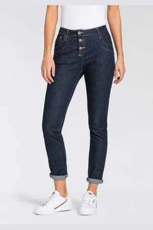 Please 5-pocket jeans Zichtbare knoopsluiting