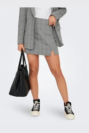 ONLY Minirok ONLCAROL LIFE CHECK SLIT SKIRT CC TLR
