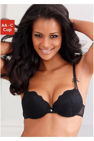 Lascana Push-up-bh met jacquardkant en uitneembare vullingen, dessous
