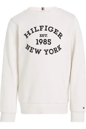 Tommy Hilfiger Sweatshirt MONOTYPE FLOCK REG SWEATSHIRT Baby tot 2 jaar, met frontprint, ronde hals, lange mouwen