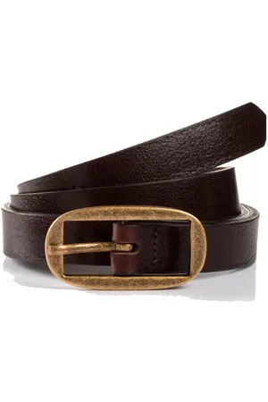 TOM TAILOR Leren riem TTMARIAH 2 cm brede damesriem, modieus veelzijdig, rustieke vintage-look