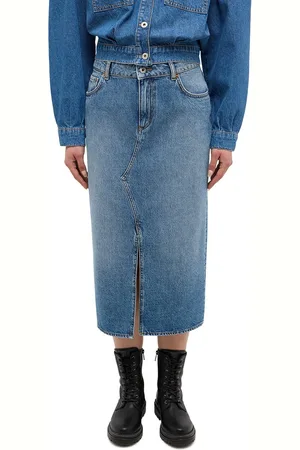 Mustang Jeans rok EUREKA Denim met een loopopening