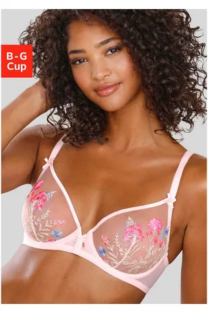 Lascana Beugel-bh Maria met bloemen van chique borduurkant, sexy dessous