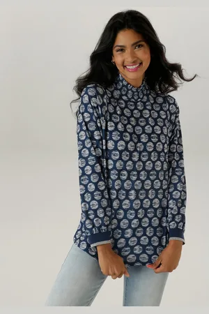 Aniston Blouse zonder sluiting met gestreepte stippen - nieuwe collectie