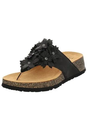 Think! Teenslippers KOAK , zomerschoen, slippers met schattige bloemdecoratie