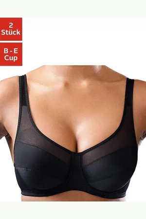 Petite Fleur Beugel-bh van microtouch-materiaal (Set van 2)