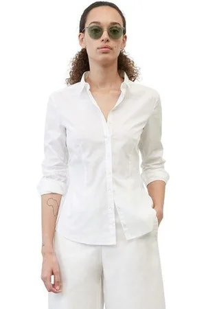 Marc O’ Polo Overhemdblouse Blouse, kent collar, long sleeved, slim fit, classic style