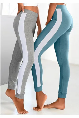 ARIZONA Legging met brede strepen (Set van 2)