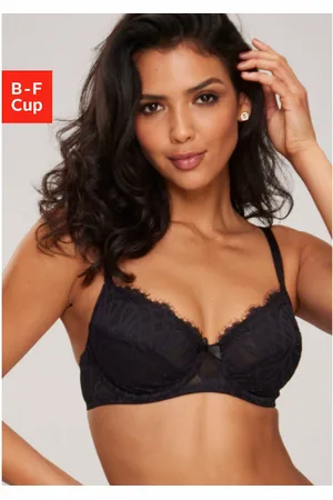 Lascana Beugel-bh Cara met vrouwelijk kant, deels gemaakt van gerecycled materiaal, lingerie