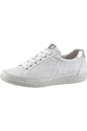 Gabor Sneakers York met modieuze sierstiksels, vrijetijdsschoen, lage schoen, veterschoen