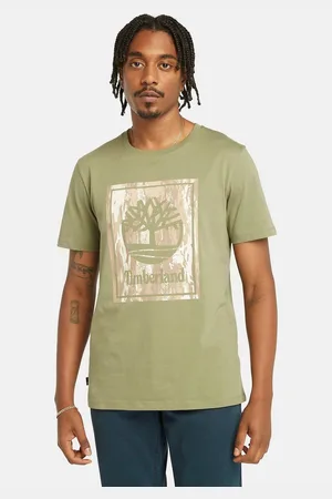 Timberland T-shirt STACK LOGO Camo Short Sleeve Tee