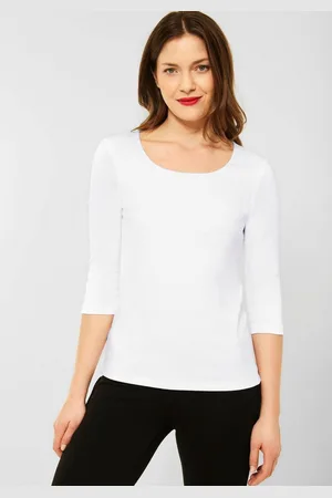 Street one Shirt met 3/4-mouwen Style Pania met extra voering aan de voorkant