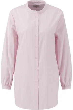 Fynch-Hatton Blouse met lange mouwen met opstaande kraag