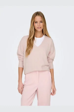 ONLY Trui met V-hals ONLRICA LIFE L/S V-NECK PULLO KNT NOOS