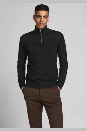 JACK & JONES Trui met ronde hals EMIL KNIT HALF ZIP