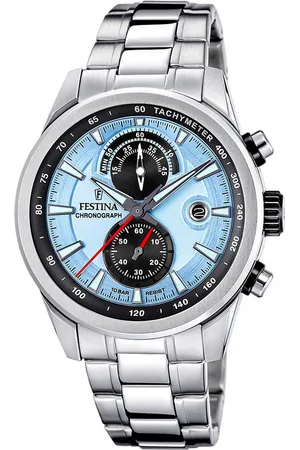Festina Chronograaf Timeless Chronograph Quartzhorloge, horloge, herrenuur, roestvrijstalen band, analoog, dag