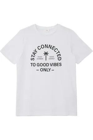 QS by s.Oliver T-shirt met letterprint