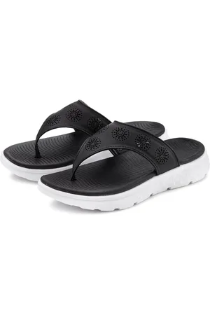 vivance collection Teenslippers Pantoffel met uitsparingspatroon VEGAN