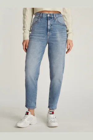 Tommy Hilfiger Mom jeans High waist - Mom-Jeans Tapered met logo-borduurwerk, in enkelvrije lengte
