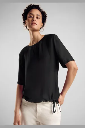 Street one Shirtblouse met een rijgkoord