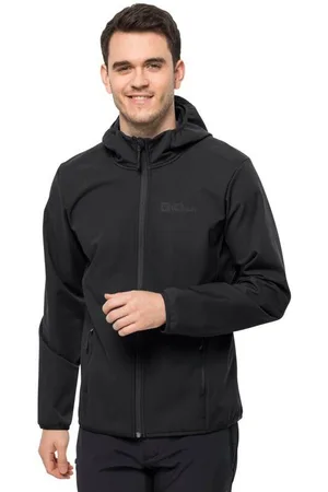 Jack Wolfskin Softshell-jack BORNBERG HOODY winddicht, waterafstotend
