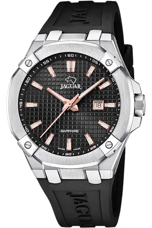Jaguar Kwartshorloge Executive Horloge, herenhorloge, saffierglas, Swiss Made, tot 10 bar waterdicht