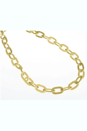 Firetti Edelstalen ketting Sieraad cadeau ankerketting schakeling, 5 mm breed