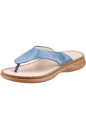 Rieker Teenslippers zomerschoen, slippers met tussenstuk voor de tenen