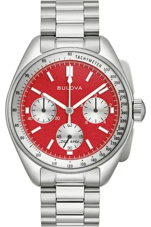 BULOVA Chronograaf Lunar Pilot Quartz horloge, polshorloge, herenhorloge, roestvrijstalen band