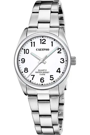 Calypso Kwartshorloge Basic Horloge, dameshorloge, stalen band, analoog