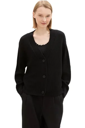 TOM TAILOR Cardigan met breistructuur en knoopsluiting
