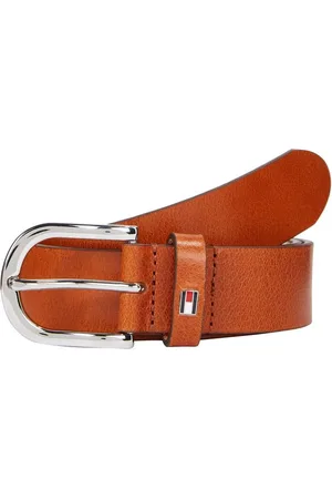 Tommy Hilfiger Leren riem met subtiele logo-lus