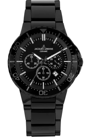 Jacques Lemans Chronograaf 1-2166B Quartz horloge, armbanduhr, herenhorloge, datum, stopfunctie