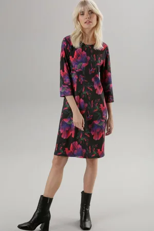 Aniston Jerseyjurk met bloemenprint in knalkleuren