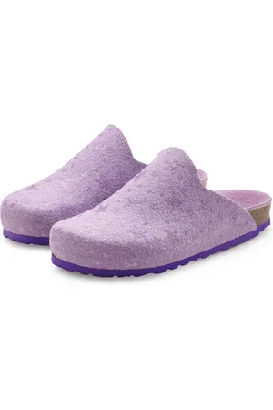 vivance collection Slippers Pantoffel, klomp, pantoffel, van vilt met verwarmend kurken voetbed & sterrenprint