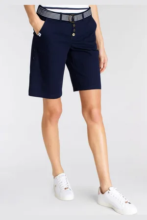 DELMAO Chino-short om op te rollen, met bijpassende riem
