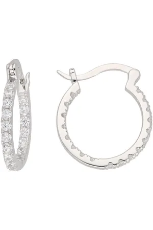 Firetti Oorringen Sieraad cadeau 925 rond basic feminin gerhodineerd