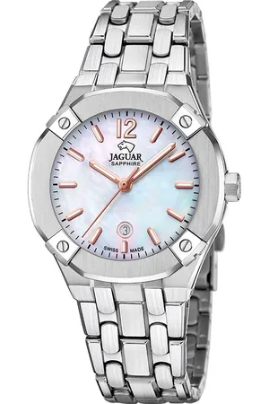 Jaguar Kwartshorloge Diplomatic Horloge, dameshorloge, Swiss Made, stalen band, analoog, dag