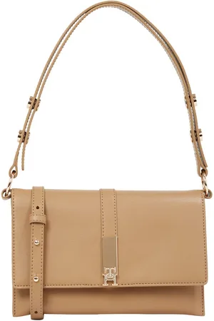 Tommy Hilfiger Schoudertas TH HERITAGE SHOULDER BAG , dames avondtas, clutch, mini bag, handtas, gouden details