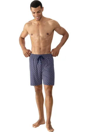 Mey Pyjamashort Tie Minimal Comfortband met trekkoord