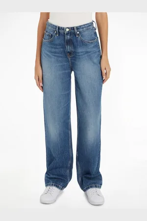 Tommy Hilfiger Straight jeans RELAXED STRAIGHT HW GER met logo-badge