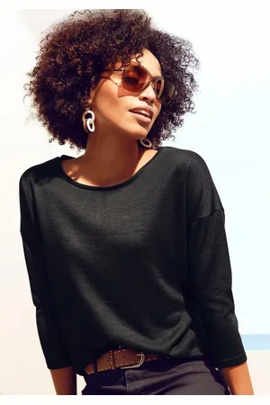 Lascana Shirt met 3/4-mouwen Van fijne brei van onderhoudsvriendelijke kwaliteit met viscose