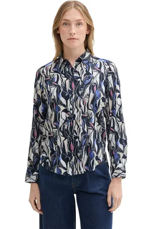 TOM TAILOR Blouse met lange mouwen met print all-over