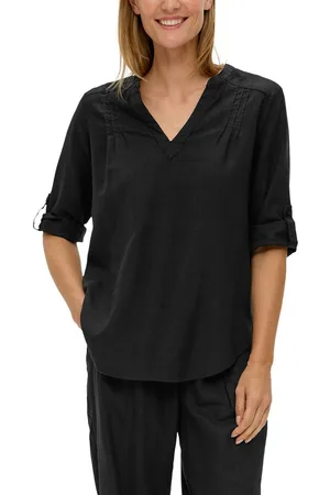 QS by s.Oliver Klassieke blouse met 3/4-mouwen