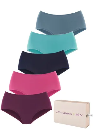 Lascana Tailleslip van katoen, met mooie opbergdoos (Set van 5)