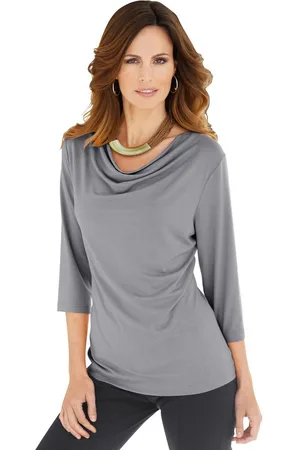 Classic Inspirationen Shirt met cascadehals Shirt (1-delig)